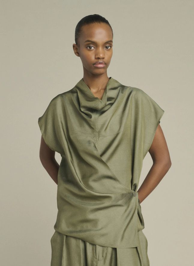 Blouse Kora | Vert de gris