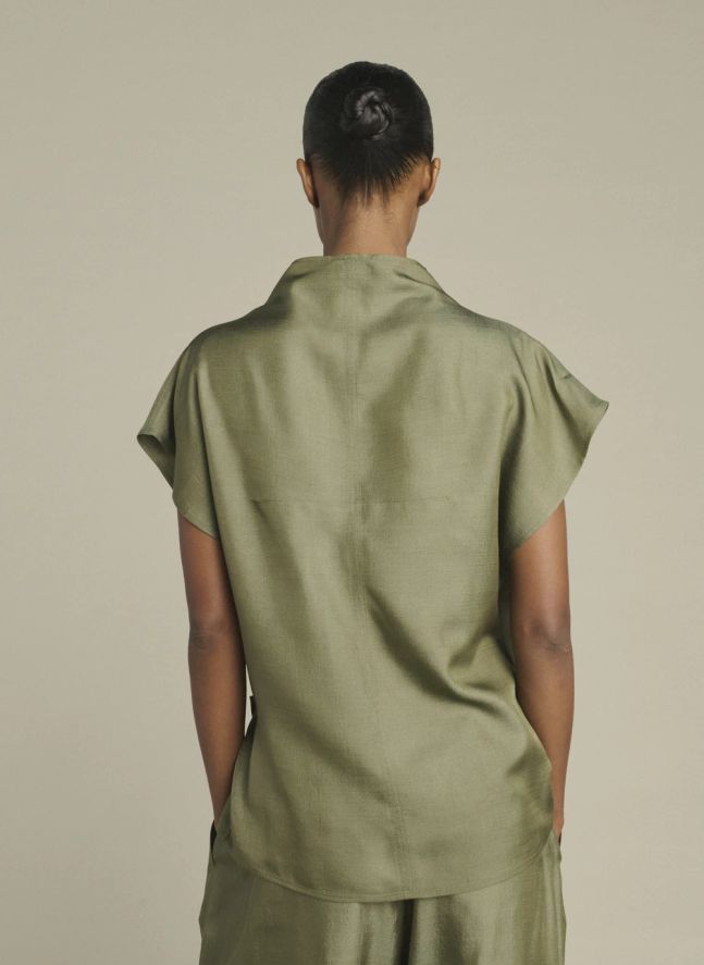 Blouse Kora | Vert de gris
