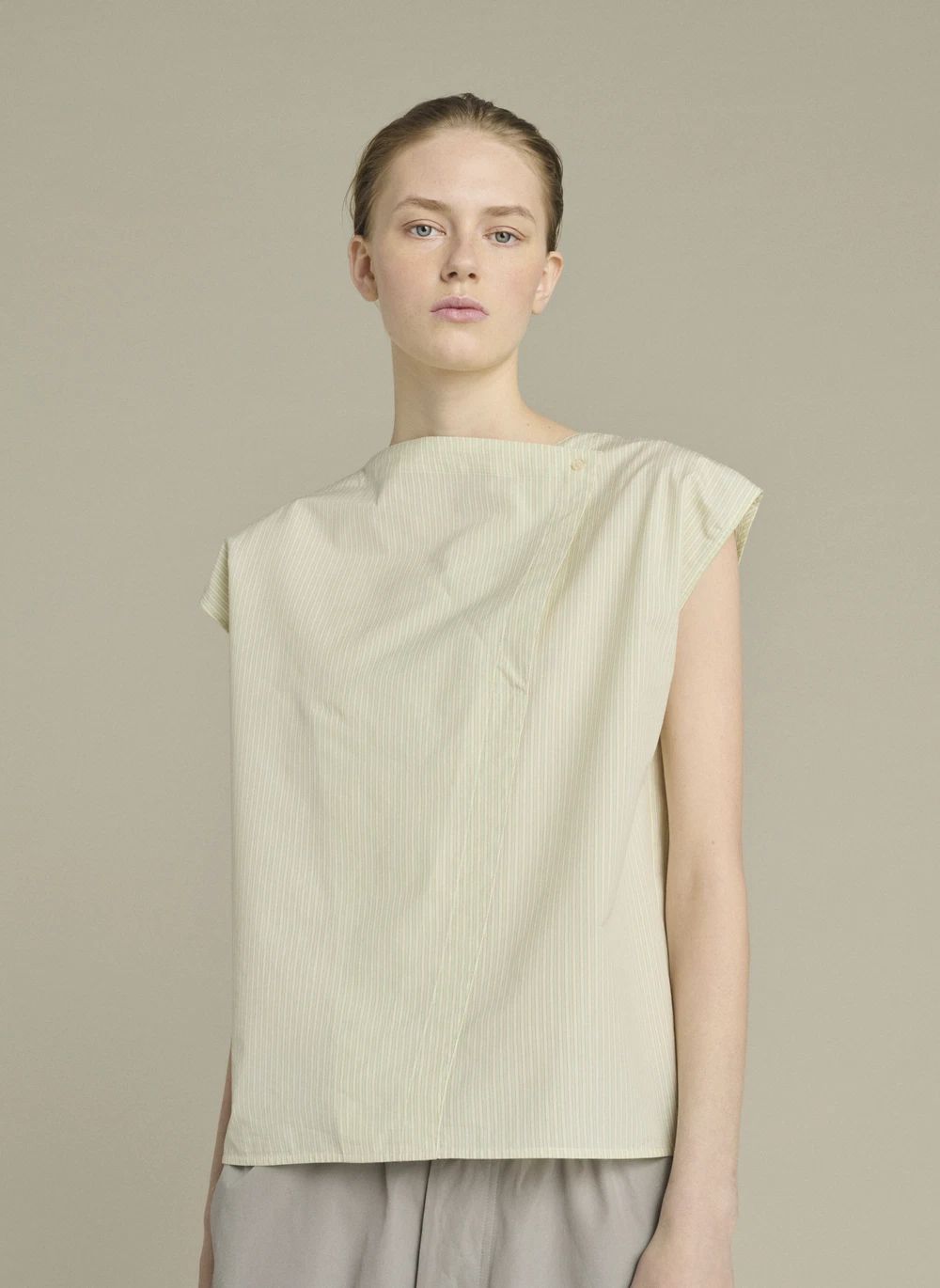 Blouse Lorena Coton | Vert pâle- Image produit n°2