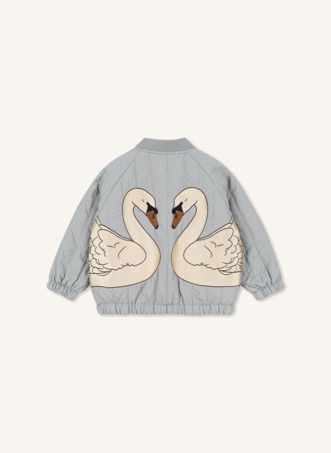 Veste Bomber Juno Cygnes  | Bleu gris