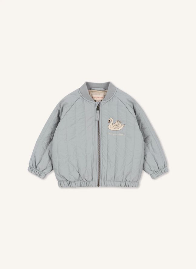 Veste Bomber Juno Cygnes  | Bleu gris