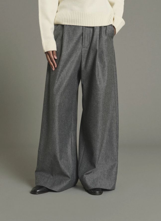 Pantalon Hugues Laine | Gris chiné