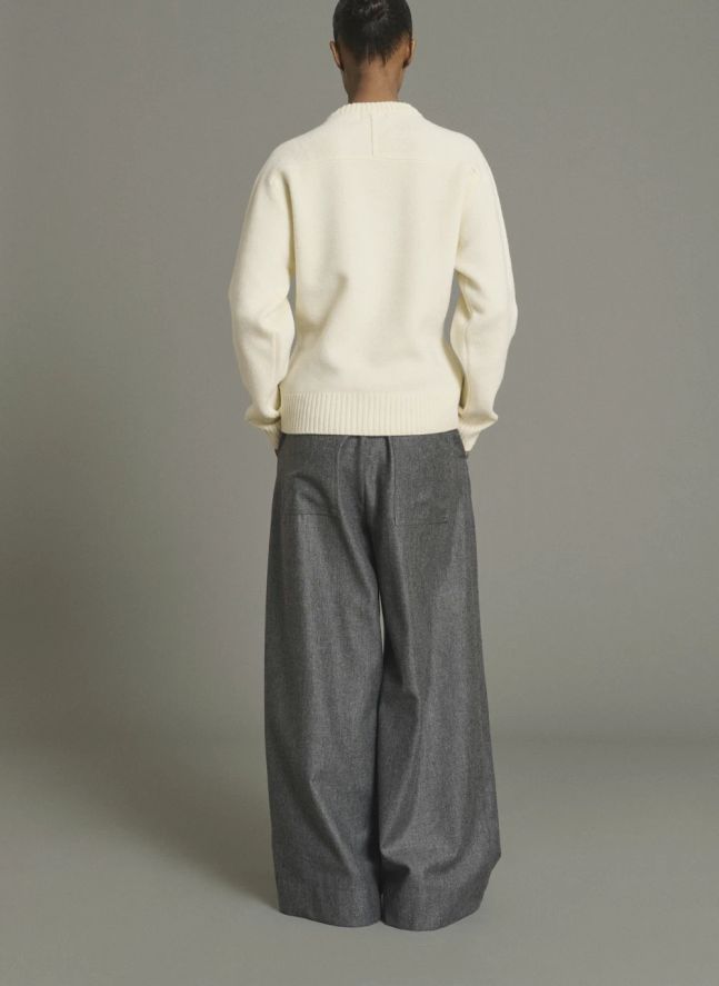 Pantalon Hugues Laine | Gris chiné