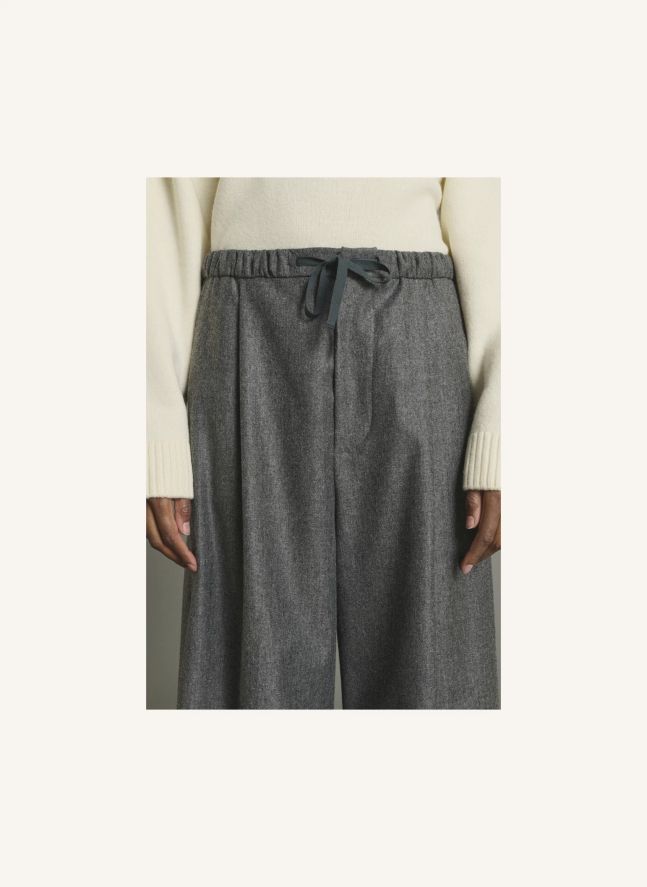Pantalon Hugues Laine | Gris chiné