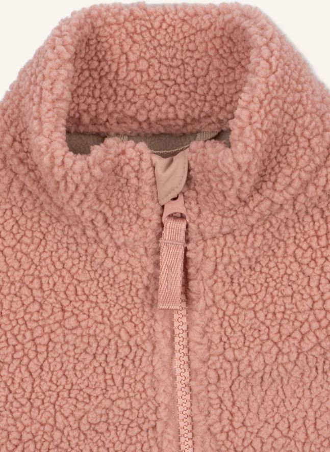 Veste Façon Sherpa Jody Cœur Fibres Recyclées | Rose
