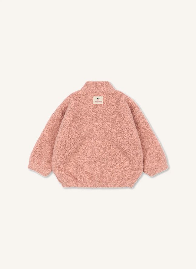Veste Façon Sherpa Jody Cœur Fibres Recyclées | Rose