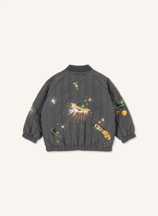 Veste Bomber Sequins Juno Espace | Gris anthracite