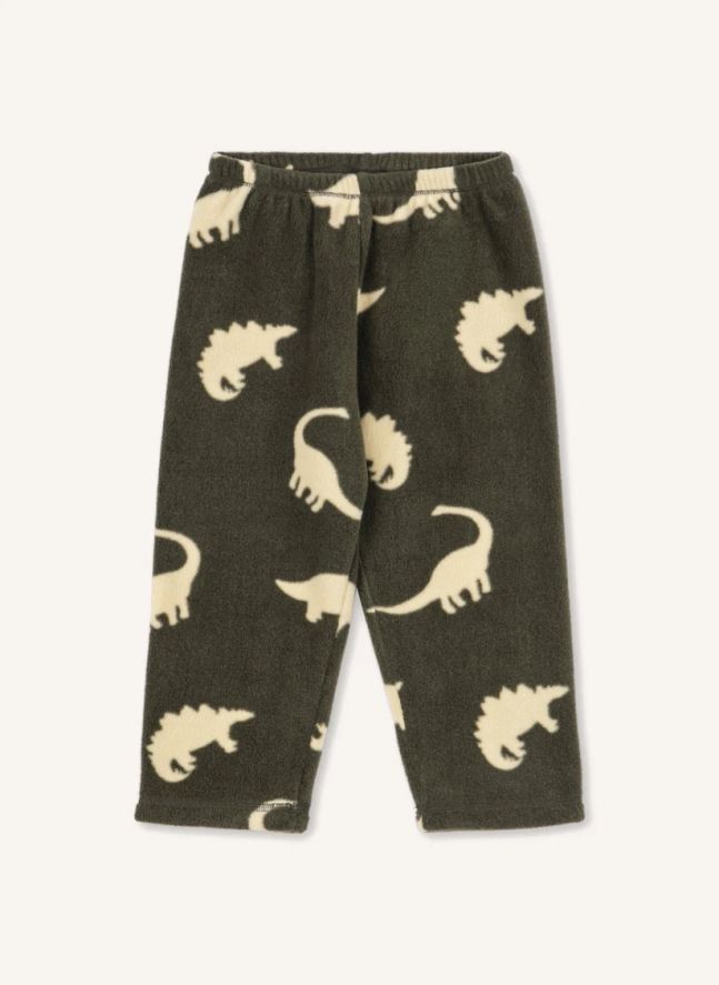 Pantalon Façon Polaire Tavi Dinosaures Fibres Recyclées | Kaki