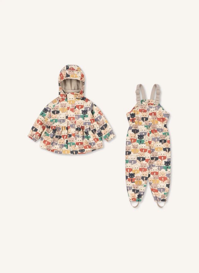 Ensemble de Pluie Rainy Chats | Beige
