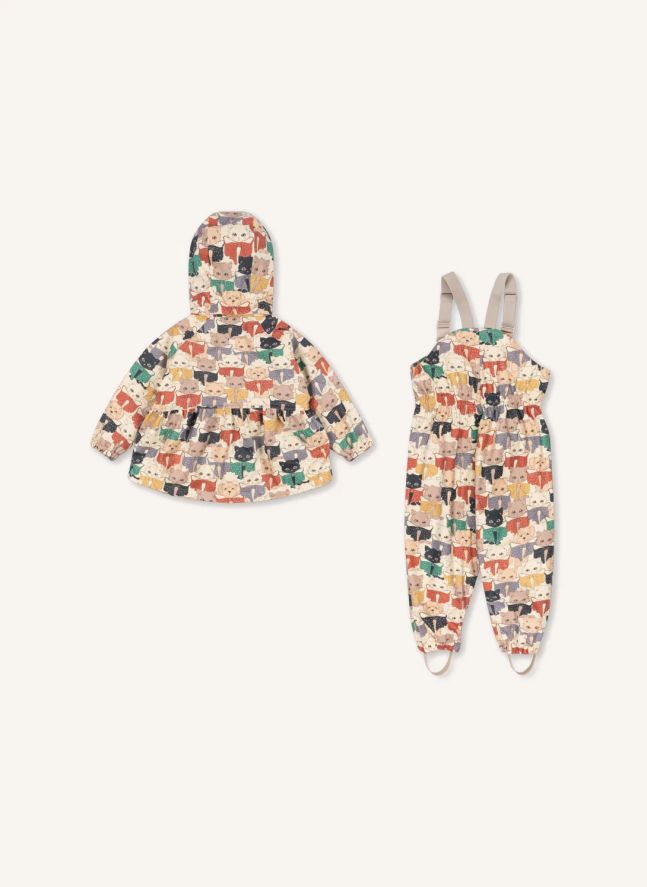 Ensemble de Pluie Rainy Chats | Beige