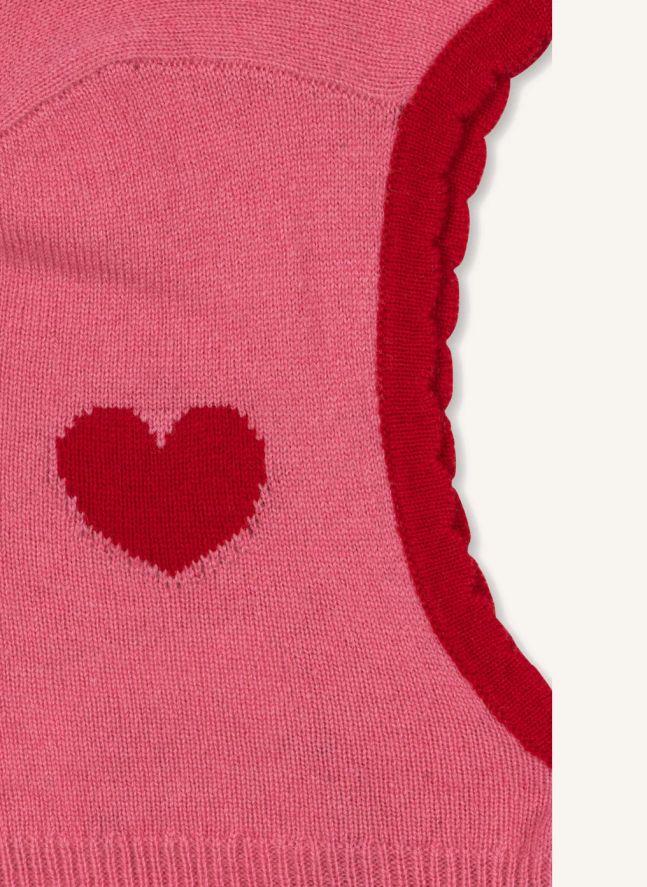 Cagoule Collette Laine | Rose
