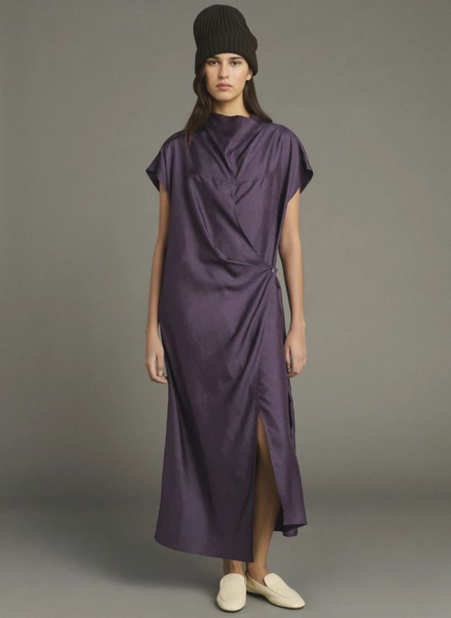 Robe Foggia Soie | Violet