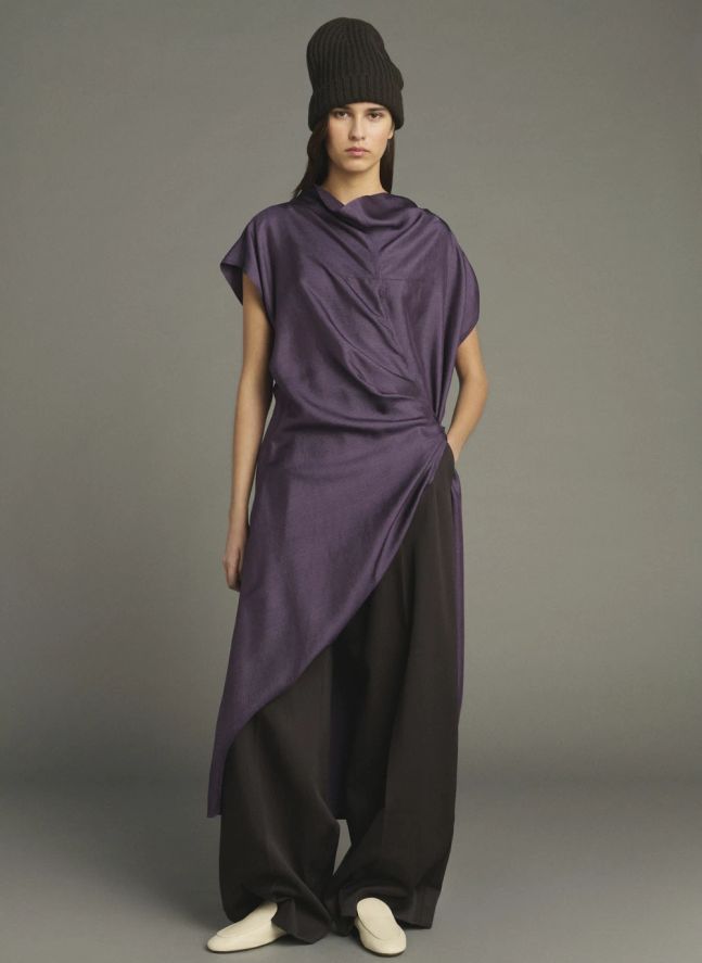 Robe Foggia Soie | Violet