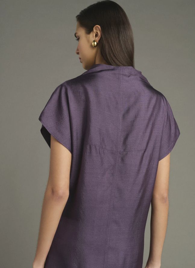 Robe Foggia Soie | Violet