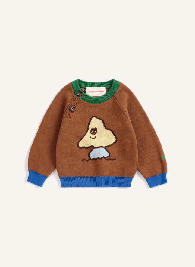 Pull Champignon Coton Bio | Marron