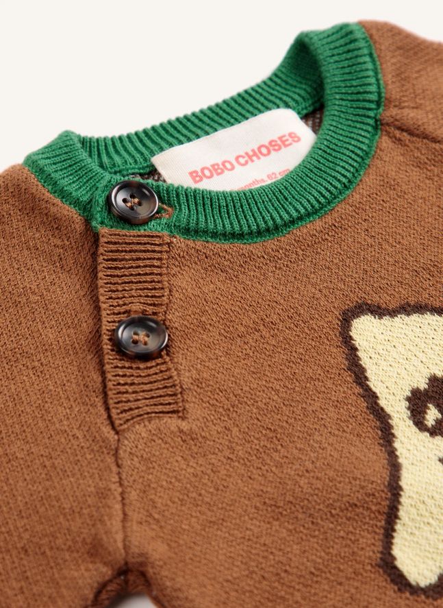 Pull Champignon Coton Bio | Marron