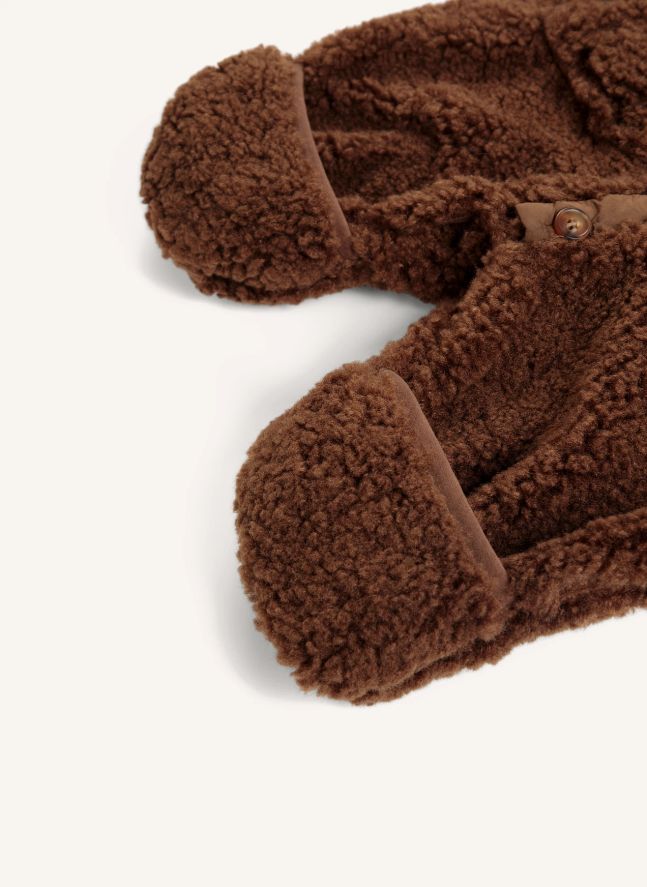 Pilote Façon Sherpa Fibres Recyclées | Marron