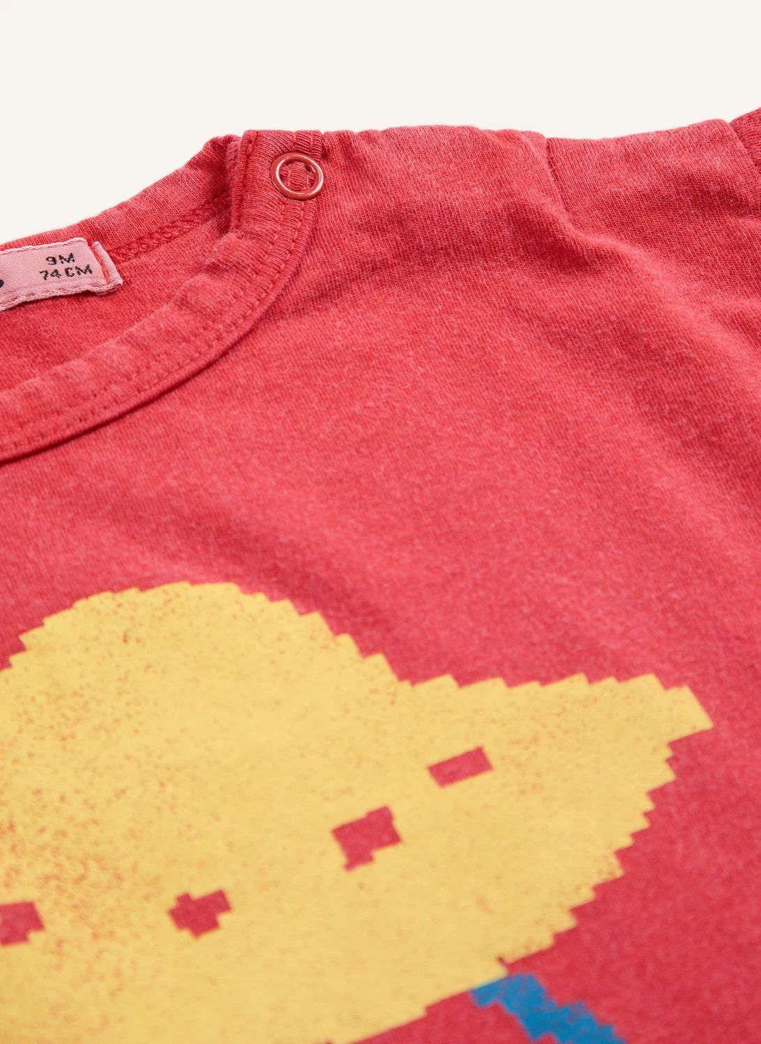 T-shirt Soucoupes Coton Bio | Rouge- Image produit n°2