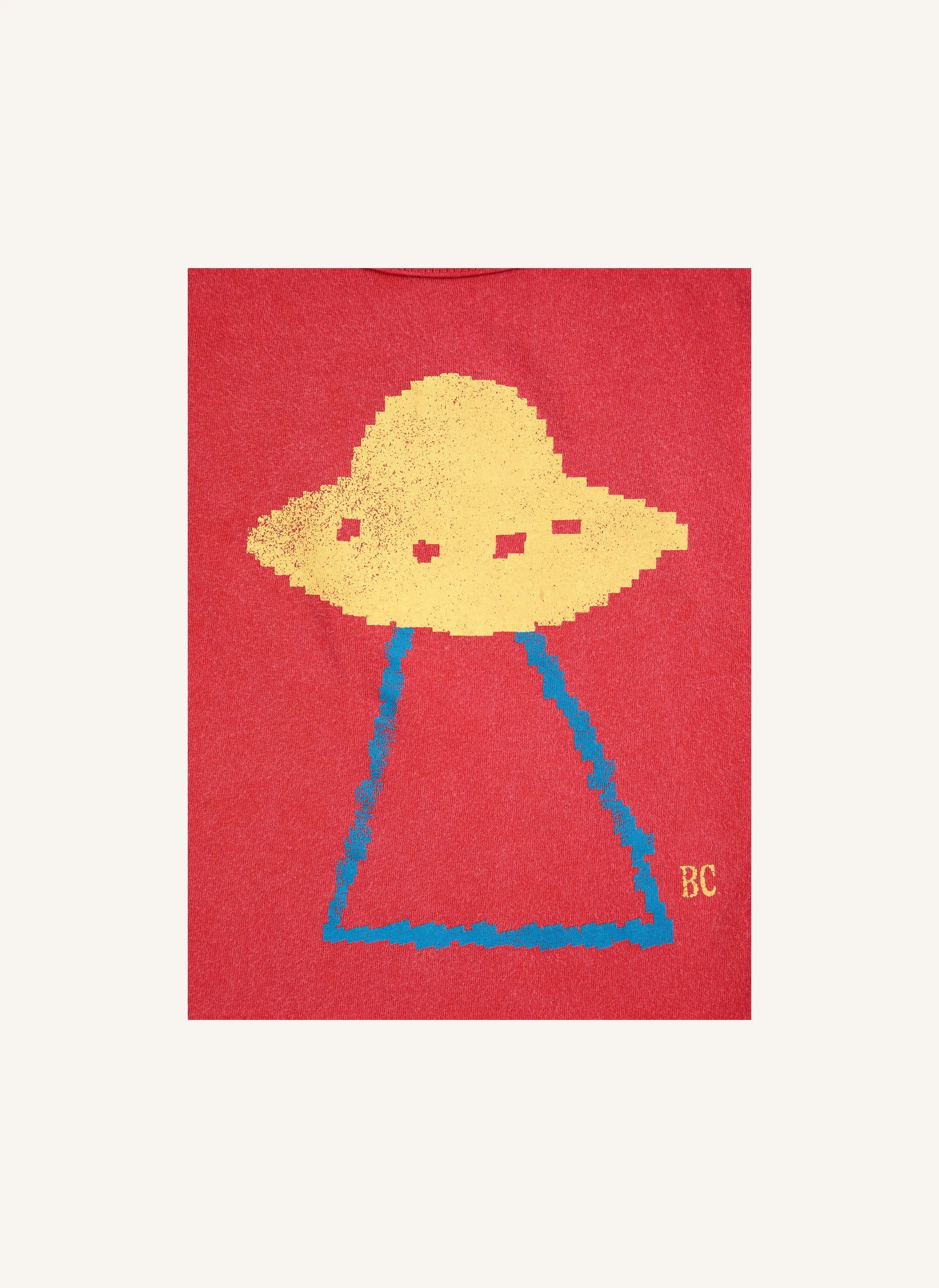 T-shirt Soucoupes Coton Bio | Rouge- Image produit n°3