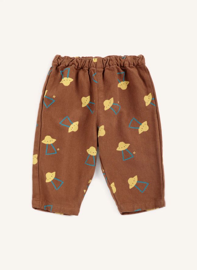 Pantalon Soucoupes Tencel | Marron