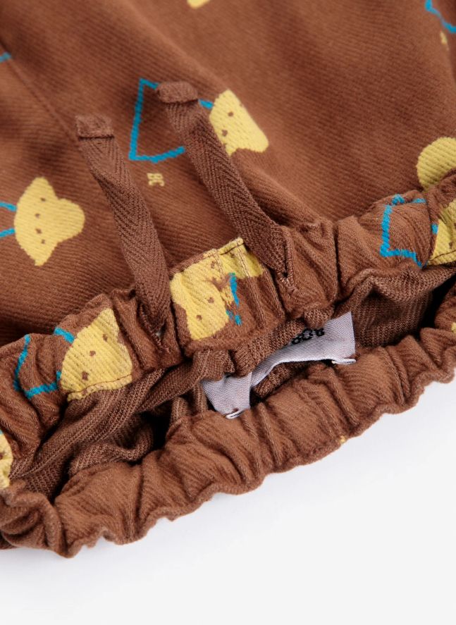 Pantalon Soucoupes Tencel | Marron