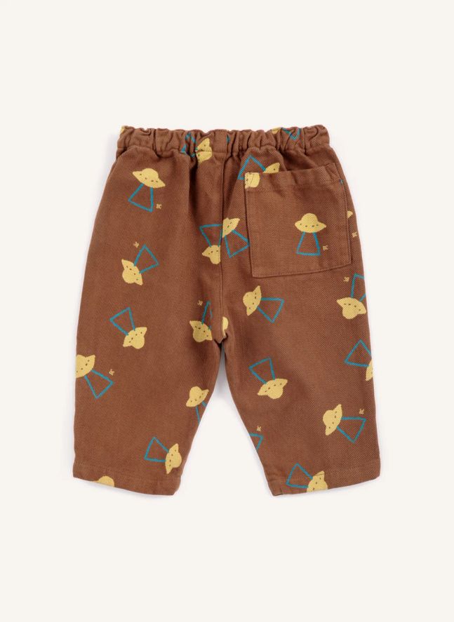 Pantalon Soucoupes Tencel | Marron