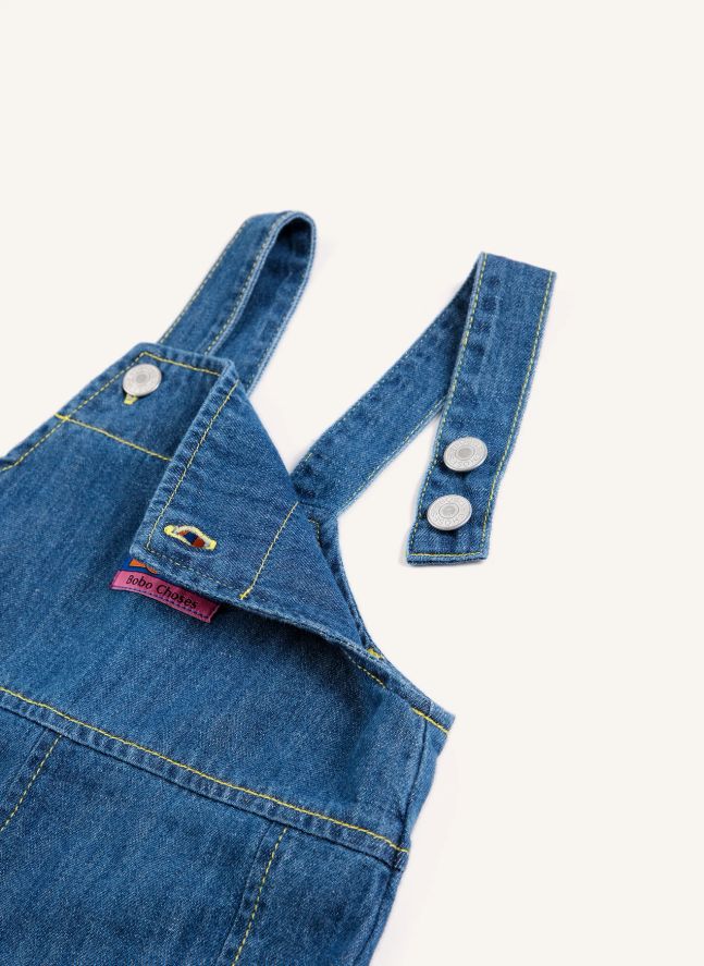 Salopette Denim Coton Bio | Bleu