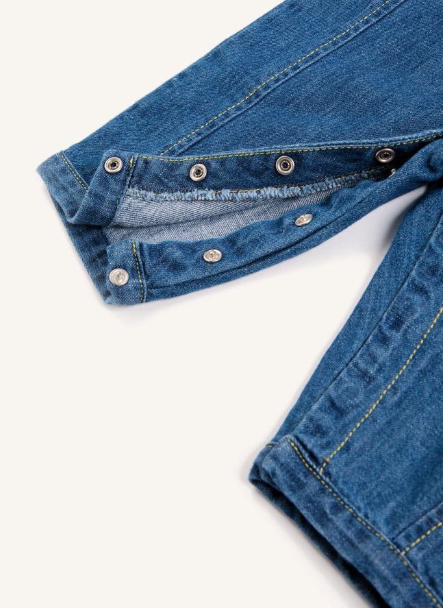 Salopette Denim Coton Bio | Bleu