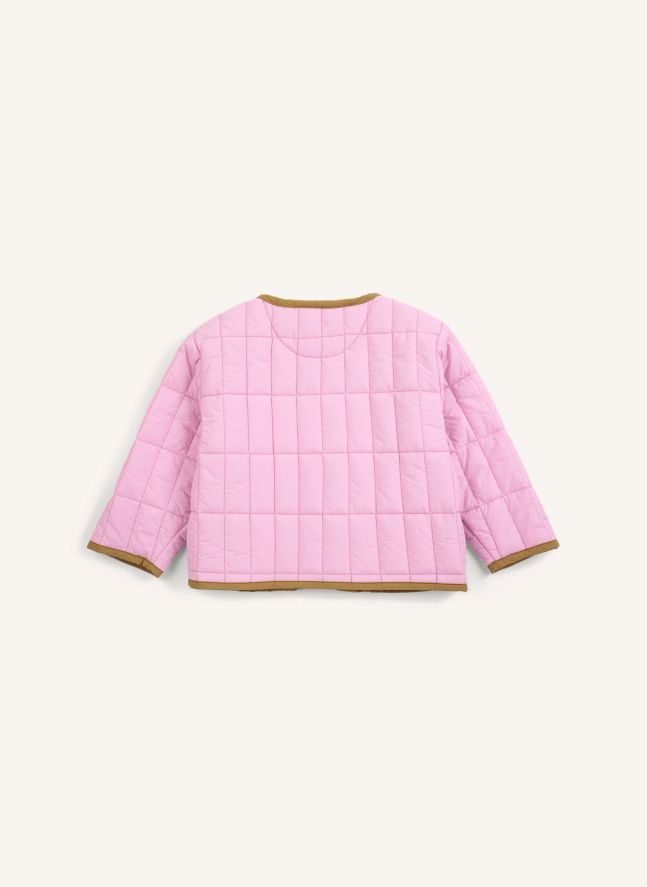 Veste Matelassée Fibres Recyclées Bébé | Rose