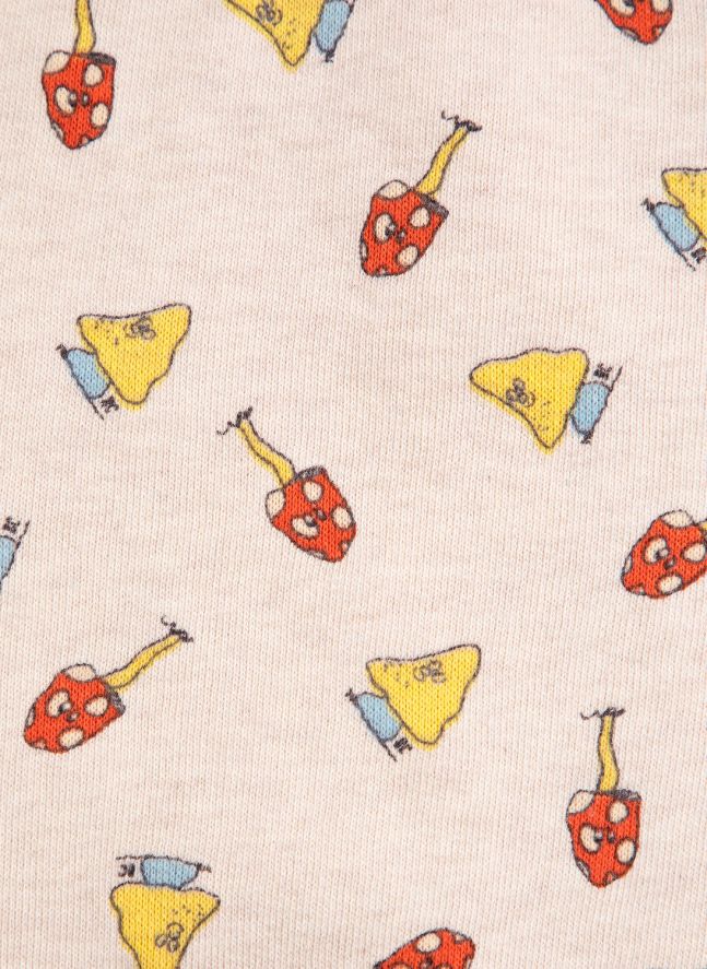 Sweat Champignons Coton Bio Bébé | Ecru