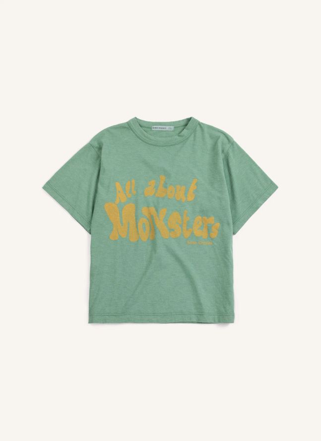 T-shirt All About Monsters Fibres Recyclées | Vert