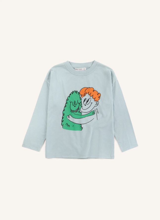 T-shirt Monstre Coton Bio | Bleu ciel
