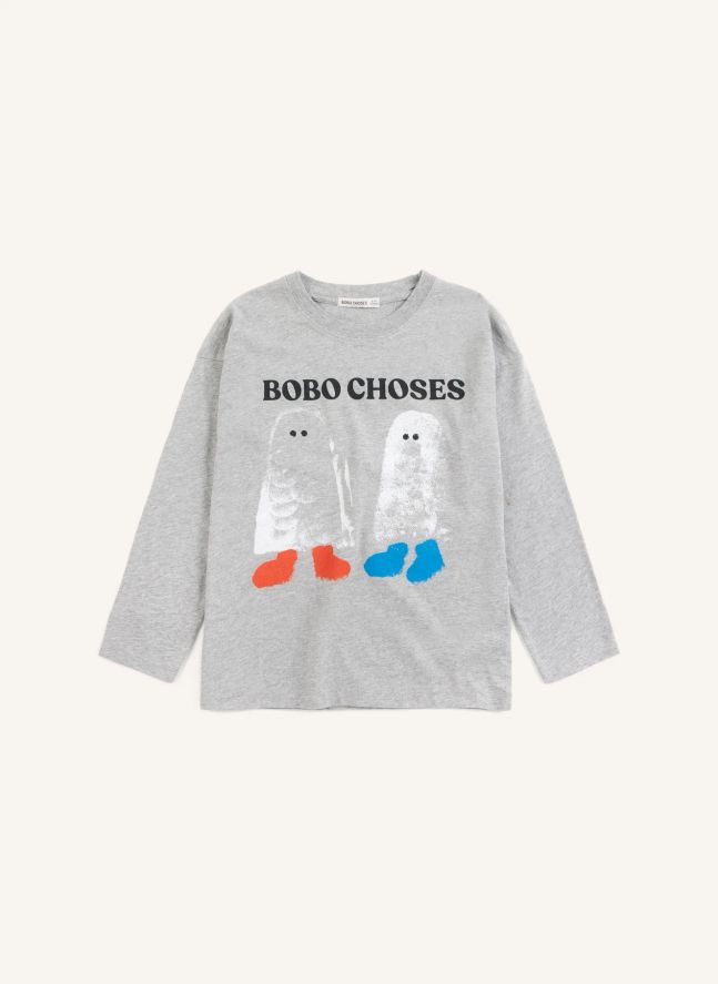 T-shirt Fantômes Bobo Choses Coton Bio | Gris chiné
