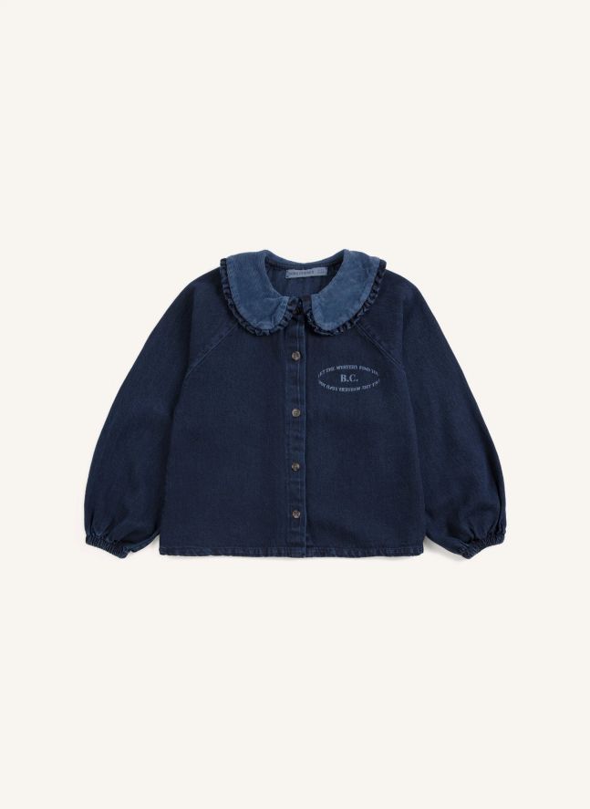 Blouse Denim Coton Recyclé | Bleu foncé