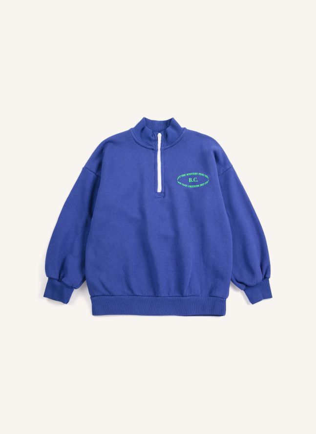 Sweat Zippé B.C. Coton Bio | Bleu marine