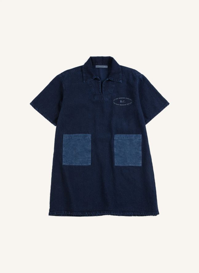 Robe B.C. Denim Coton Recyclé | Bleu foncé