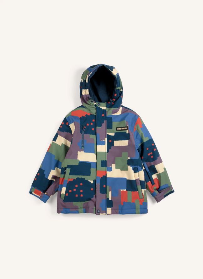 Veste de Ski Camouflage Fibres Recyclées | Kaki