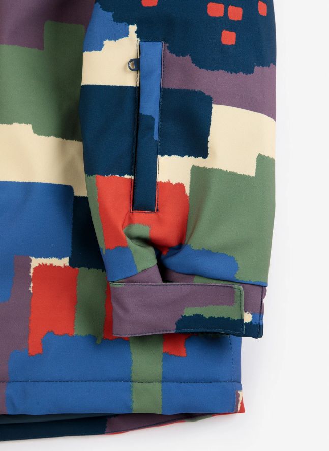 Veste de Ski Camouflage Fibres Recyclées | Kaki