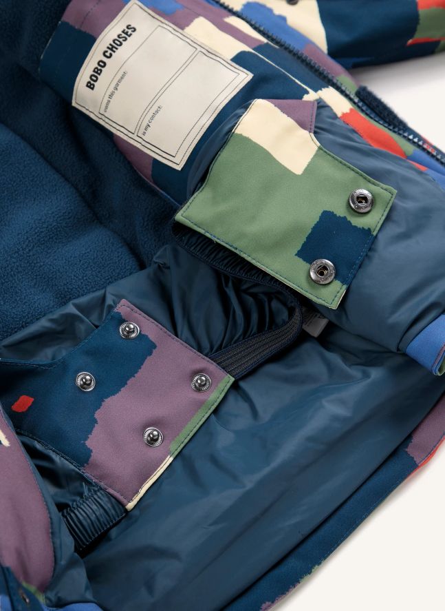 Veste de Ski Camouflage Fibres Recyclées | Kaki