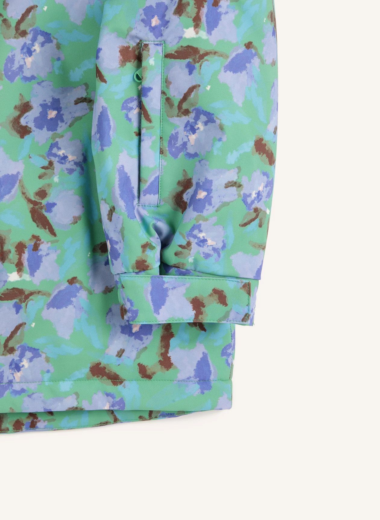 Veste de Ski Fleurie Fibres Recyclées | Turquoise- Image produit n°4