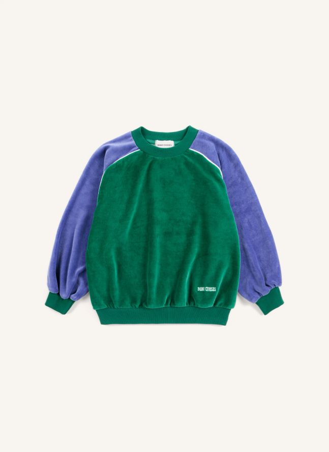 Sweat Colorblock Eponge | Vert