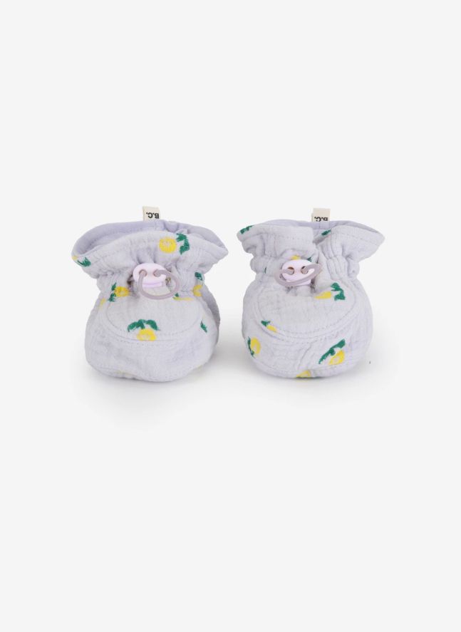 Chaussons Fleuris Coton Bio | Lavande