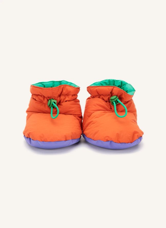 Chaussons Matelassés Duvet de Canard | Orange