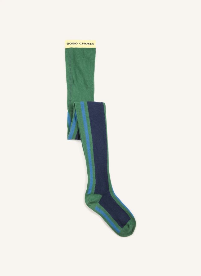 Collants Côtelés Coton Bio | Vert