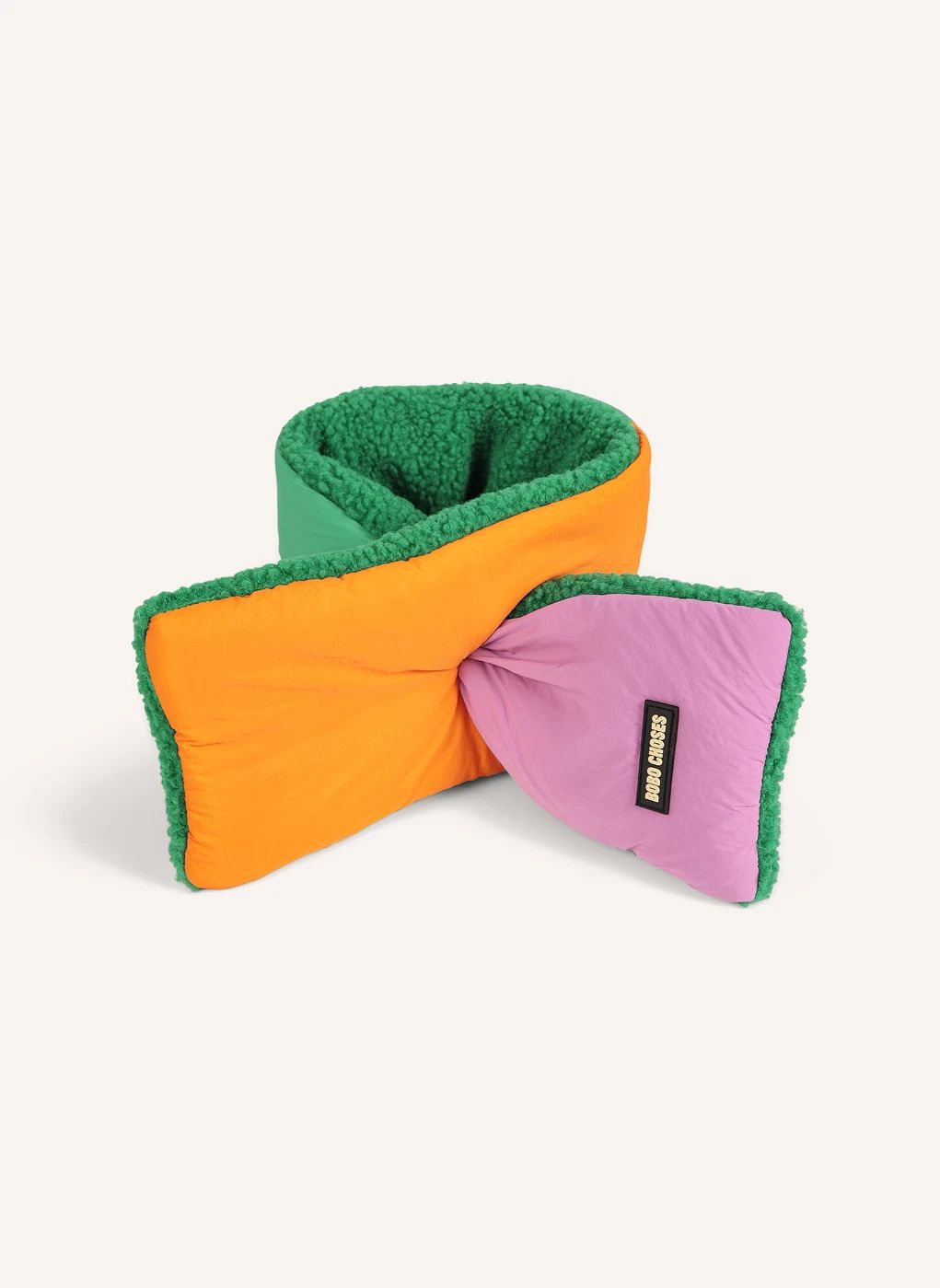 Echarpe Façon Sherpa Fibres Recyclées | Rose- Image produit n°0