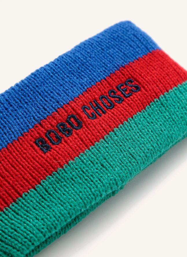 Bandeau de Ski Colorblock Fibres Recyclées | Bleu