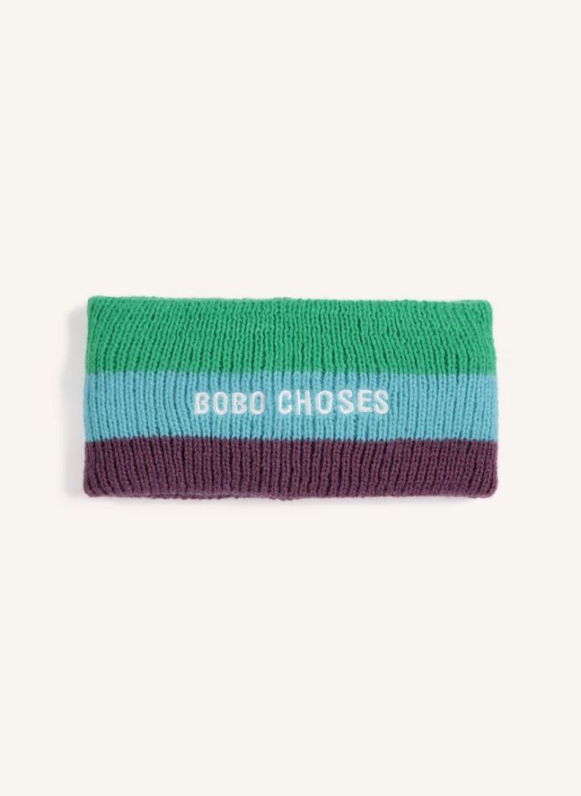 Bandeau de Ski Colorblock Fibres Recyclées | Turquoise