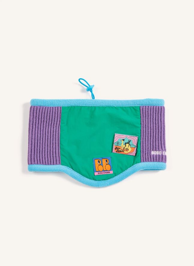 Tour de Cou Fibres Recyclées | Turquoise