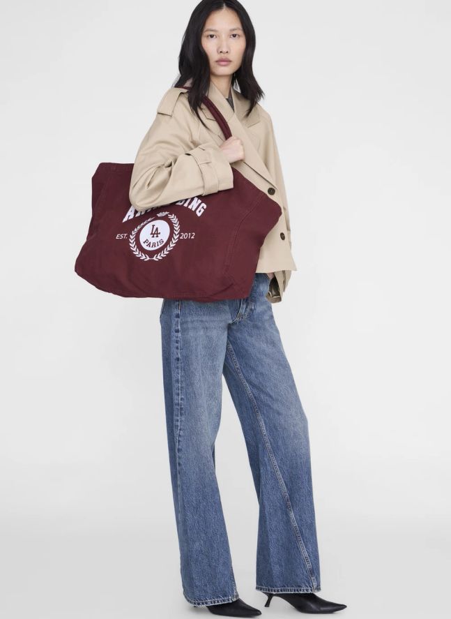 Cabas Leo Canvas | Bordeaux