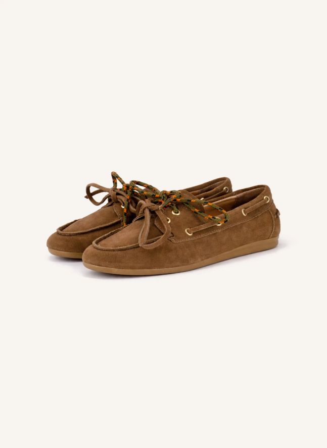 Chaussures Bateau Nahua Suède | Tabac